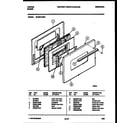Tappan 36-3281-00-01 door parts diagram