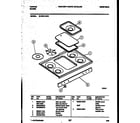 Tappan 36-3061-00-01 cooktop parts diagram