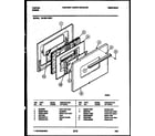 Tappan 36-3061-00-01 door parts diagram
