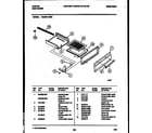 Tappan 30-2551-00-03 broiler drawer parts diagram