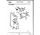 Tappan 30-2551-00-03 burner, manifold and gas control diagram