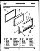 Upper oven door parts