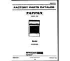 Tappan 30-2759-00-05 cover page diagram
