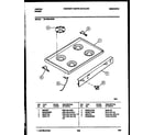 Tappan 30-2759-00-05 cooktop parts diagram