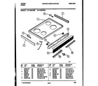 Tappan 77-4950-00-03 cooktop parts diagram