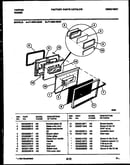Lower oven door parts