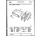 Tappan 77-4950-23-03 drawer parts diagram