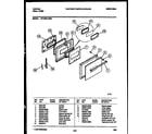 Tappan 57-2709-00-06 lower oven door parts diagram