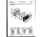 Tappan 31-3349-00-05 door parts diagram