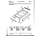 Tappan 31-3349-23-05 cooktop parts diagram
