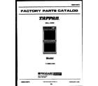 Tappan 11-5969-00-04 cover page-text only diagram