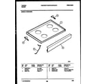 Tappan 31-2239-00-06 cooktop parts diagram
