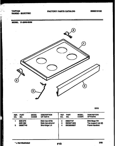 Cooktop parts