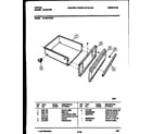 Tappan 31-2649-23-05 drawer parts diagram