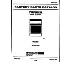 Tappan 37-1009-23-06 cover page diagram