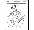 Tappan 37-1009-23-06 cooktop and broiler parts diagram