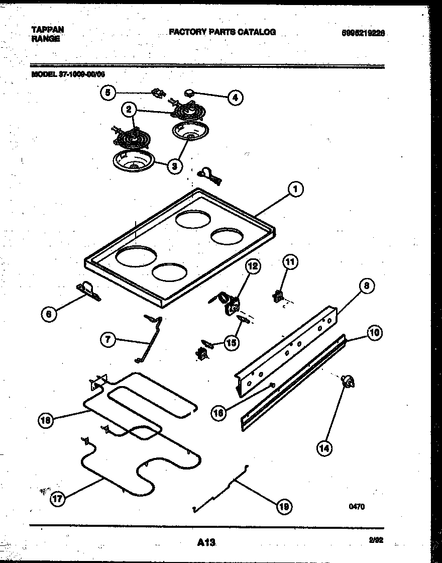 Cooktop and broiler parts
