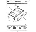 Tappan 73-3751-00-01 cooktop parts diagram