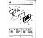 Tappan 73-3751-23-01 lower oven door parts diagram
