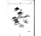Tappan 95-1589-00-01 shelves and supports diagram