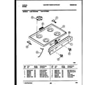 Tappan 32-1019-00-09 cooktop parts diagram