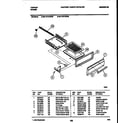 Tappan 32-1019-23-09 broiler drawer parts diagram