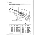 Tappan 32-1009-00-07 broiler drawer parts diagram
