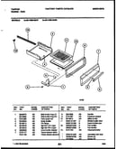 Broiler drawer parts
