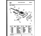 Tappan 30-3649-00-07 broiler drawer parts diagram