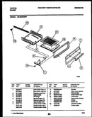 Broiler drawer parts