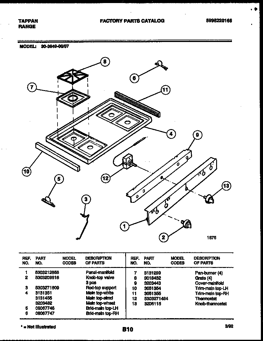 Cooktop parts