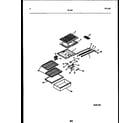 Tappan 95-1437-23-04 shelves and supports diagram