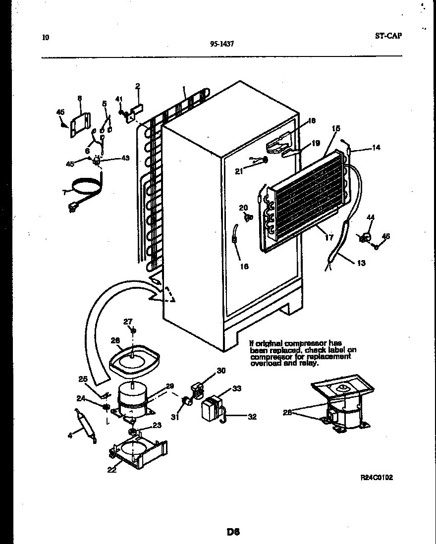 System and automatic defrost parts