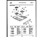 Tappan 30-3991-00-03 cooktop parts diagram