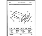 Tappan 30-3991-00-03 drawer parts diagram