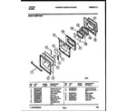 Tappan 30-3991-00-03 door parts diagram