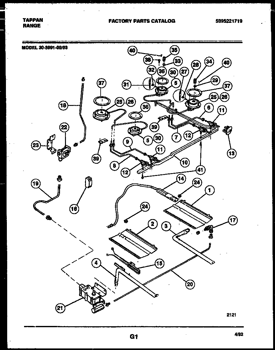 Burner, manifold and gas control
