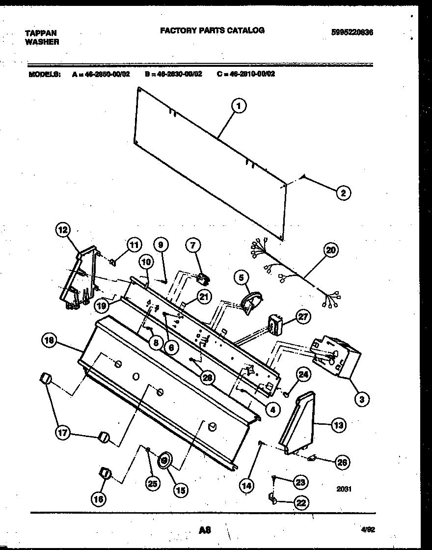 CONSOLE AND CONTROL PARTS