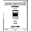 Tappan 30-3341-00-03 cover page diagram