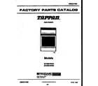 Tappan 30-3350-00-04 cover page diagram
