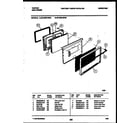 Tappan 30-3350-00-04 door parts diagram