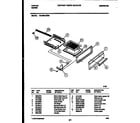Tappan 32-2639-00-06 broiler drawer parts diagram