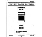Tappan 30-2251-23-04 cover page diagram