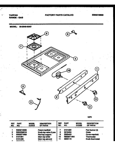Cooktop parts