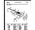 Tappan 30-2549-23-07 broiler drawer parts diagram