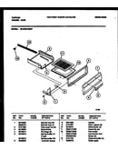 Broiler drawer parts