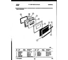 Tappan 30-2542-00-01 door parts diagram