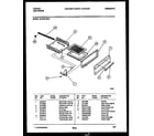 Tappan 30-2232-00-01 broiler drawer parts diagram