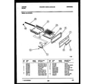 Tappan 30-2132-00-01 broiler drawer parts diagram