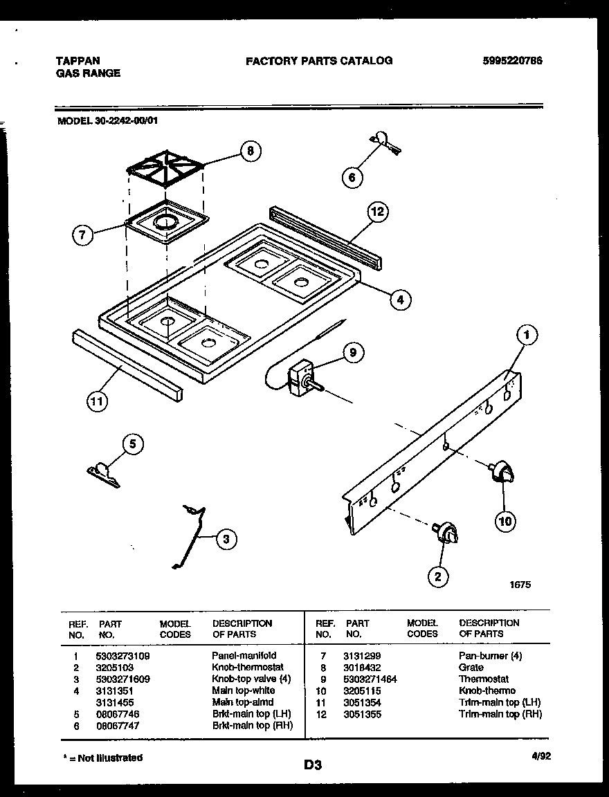 COOKTOP PARTS